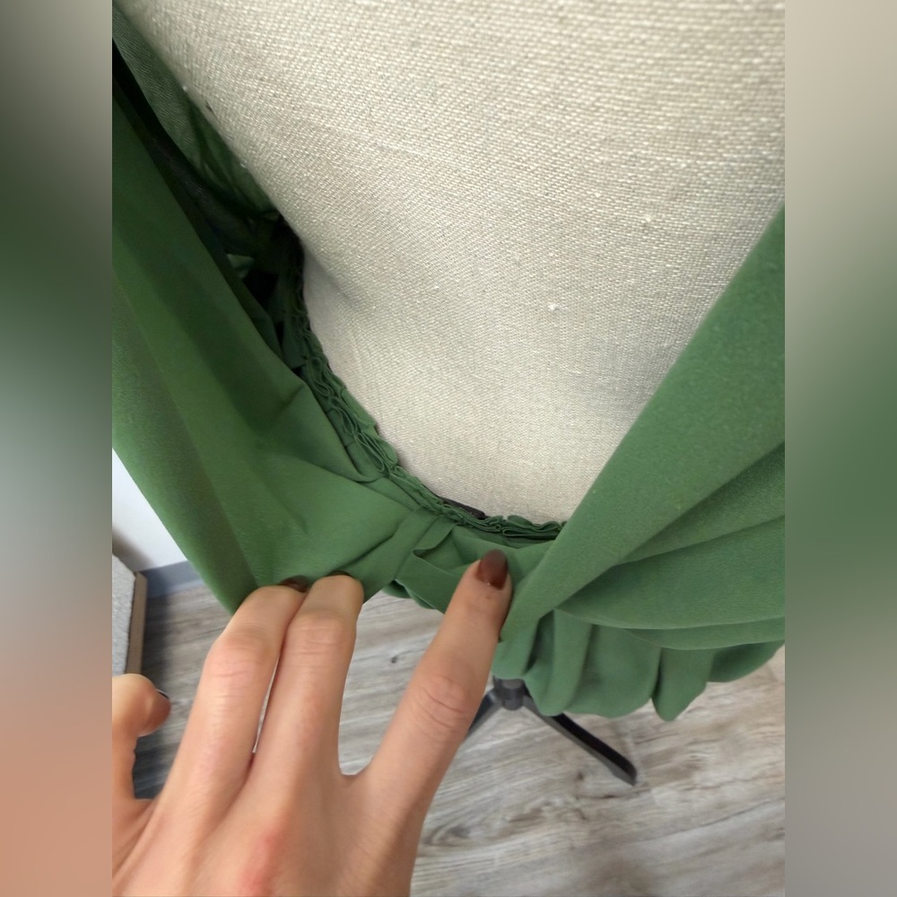 Norma Kamali Green Waterfall Jumpsuit - Picture 4 of 5